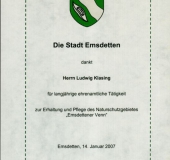 Ehrenamt Klasing 2007