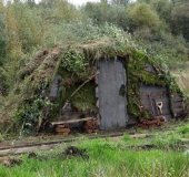 Hütte der ersten Siedler im Teufelsmoor-L. Klasing